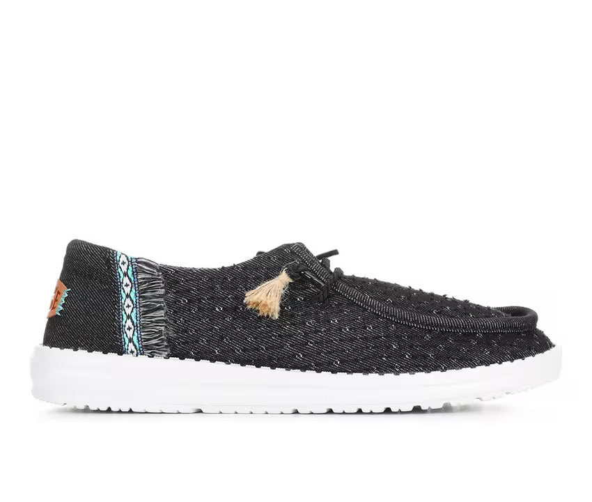 Hey Dudes Wendy Perf Canvas | Black