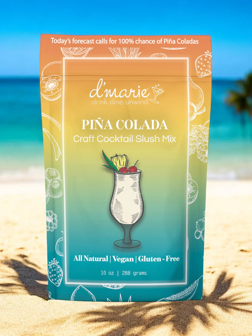 d'marie Craft Cocktail Slush Mix | Piña Colada