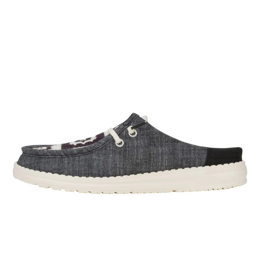 Hey Dudes Wendy Slip Cottage Crochet | Black/Multi