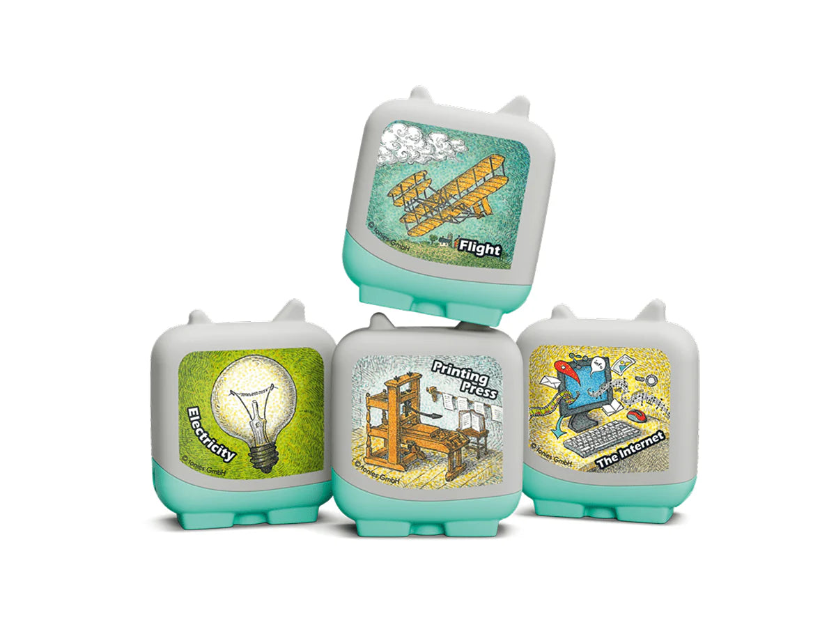 tonies® | Inventions and Innovation Clever Tonies - 4 Pack | Learn/Discover Set