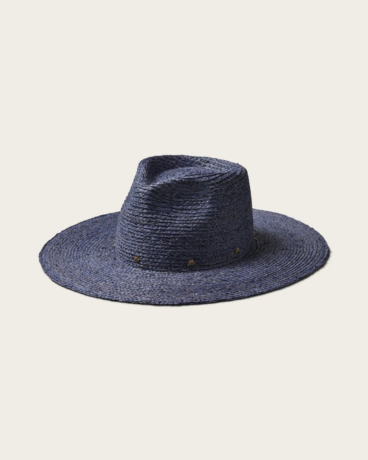 Hemlock Hats Smokey Logan Straw Fedora | Blue
