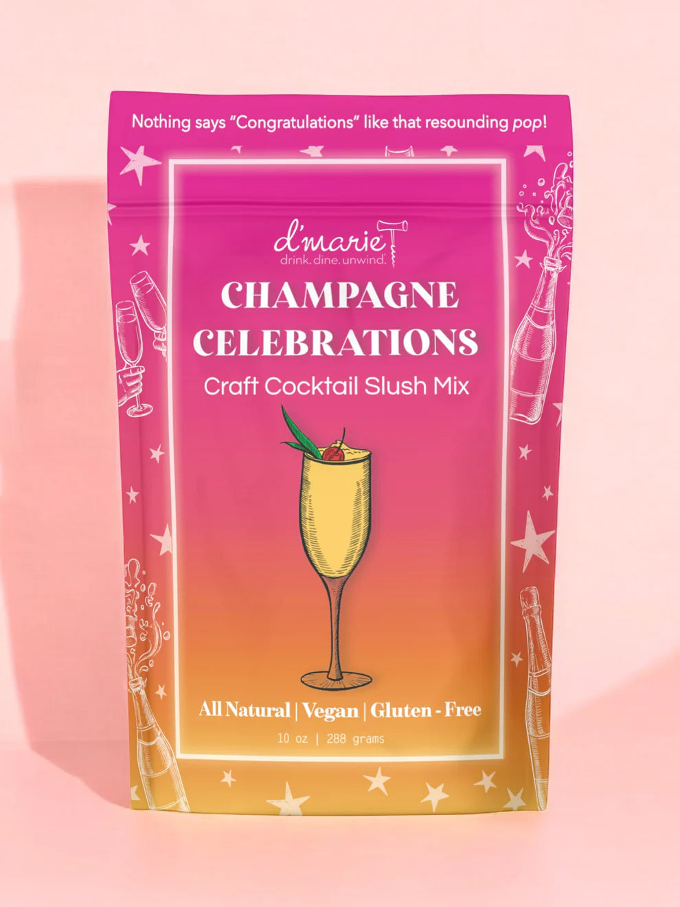 d'marie Craft Cocktail Slush Mix | Champagne Celebrations