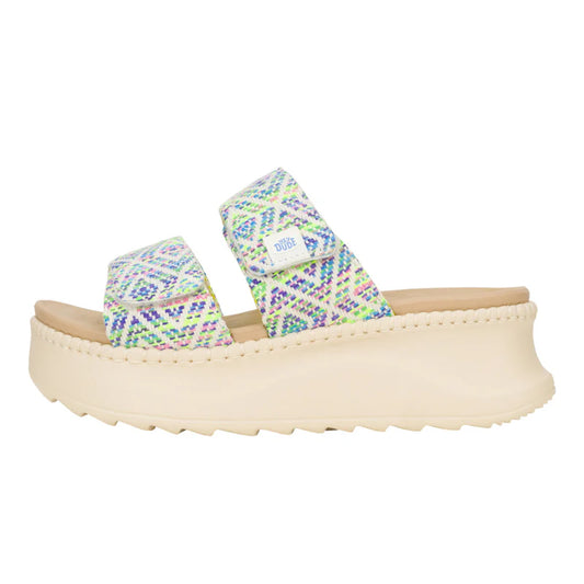 Hey Dudes Delray Slide Surf Baja | Blue/Multi