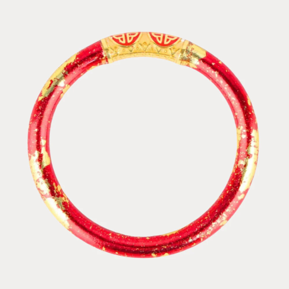BuDhaGirl | Koi Tzubbie All Weather Bangle | Rouge (Red/Gold)