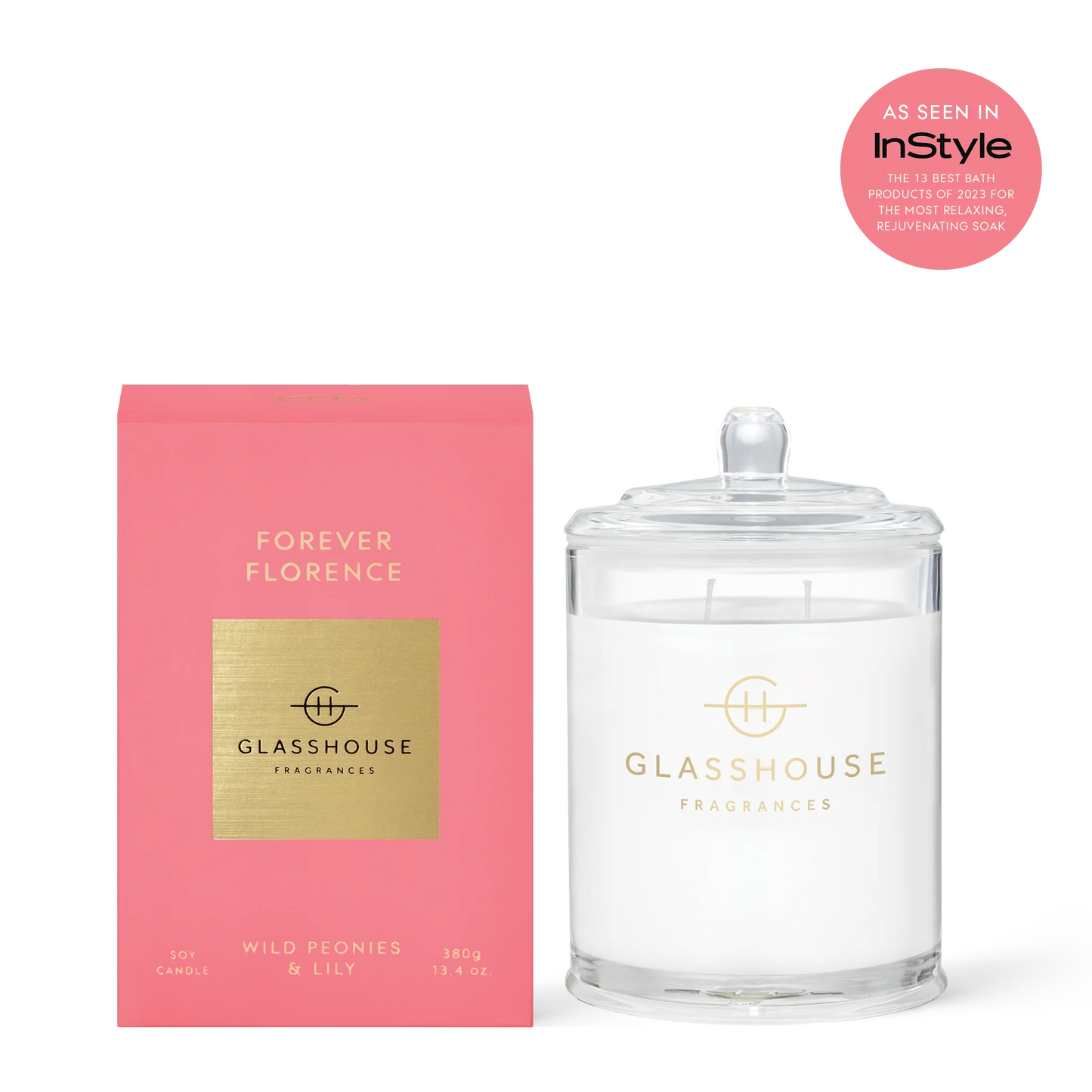 Glasshouse Fragrances Forever Florence Candle