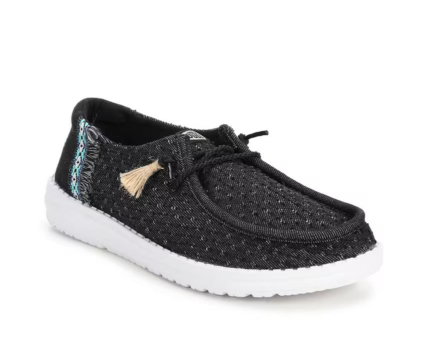 Hey Dudes Wendy Perf Canvas | Black