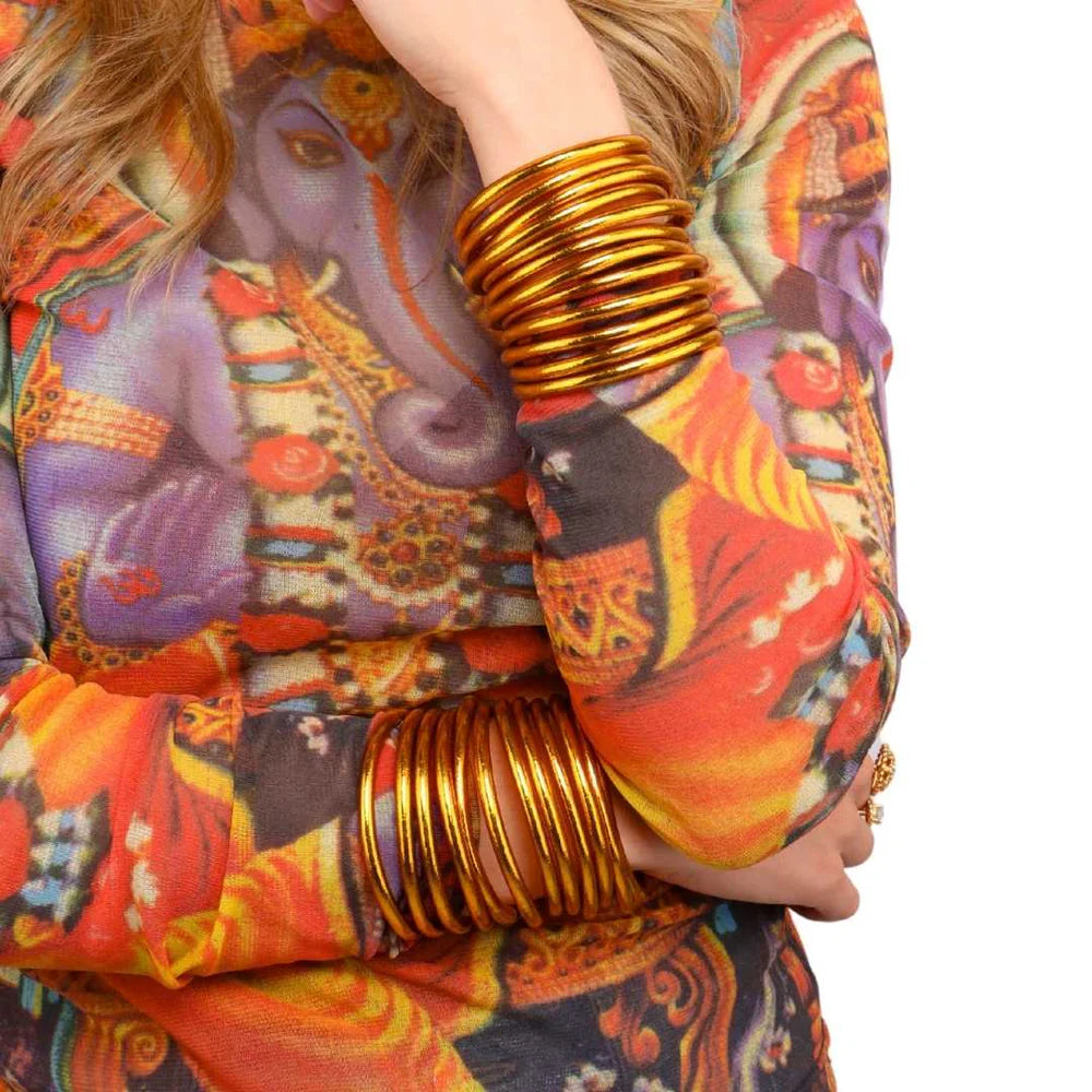 BuDhaGirl | Set of 6 All Weather Bangles | Spark