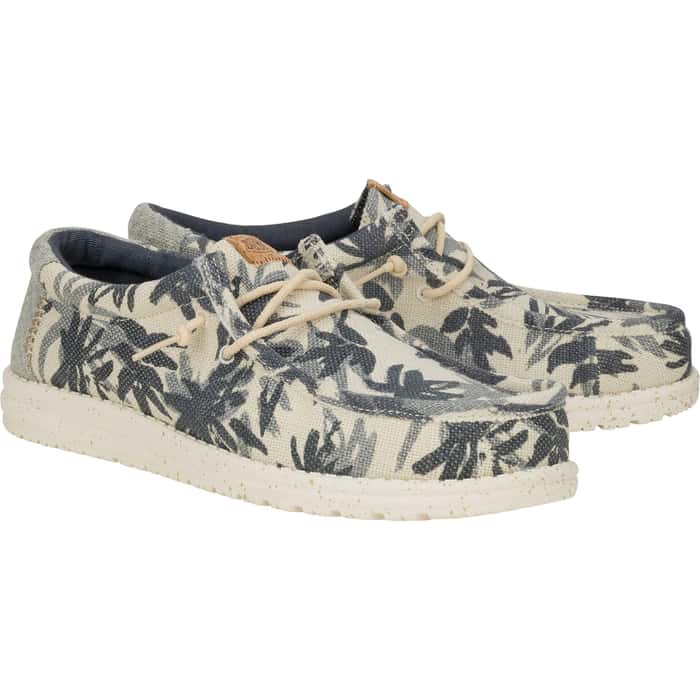 Hey Dudes Wally Palm Jute | Egret/Cloud Blue