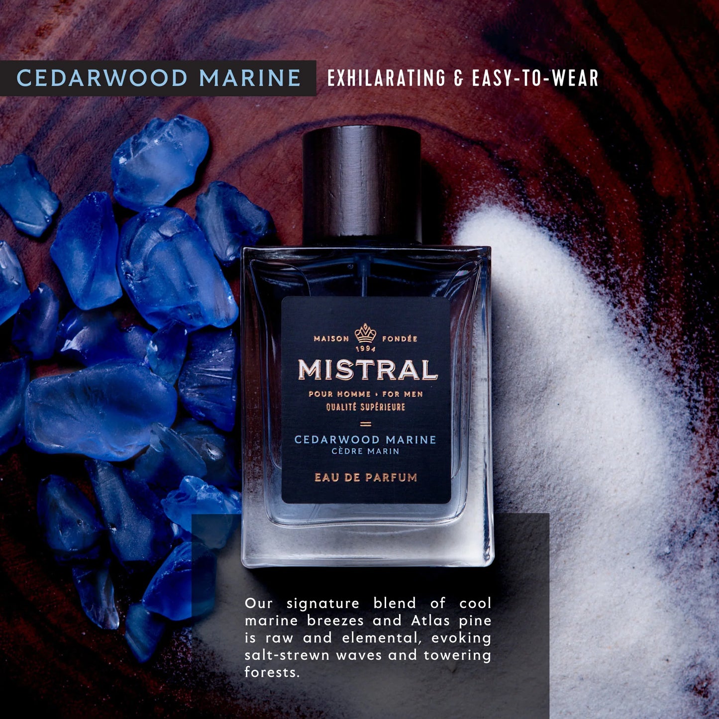 Mistral | Cedarwood Marine Eau de Parfum | 100mL