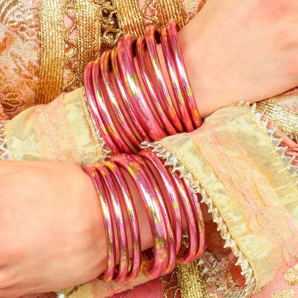 BuDhaGirl | Koi Tzubbie All Weather Bangle | Rose (Pink/Gold)