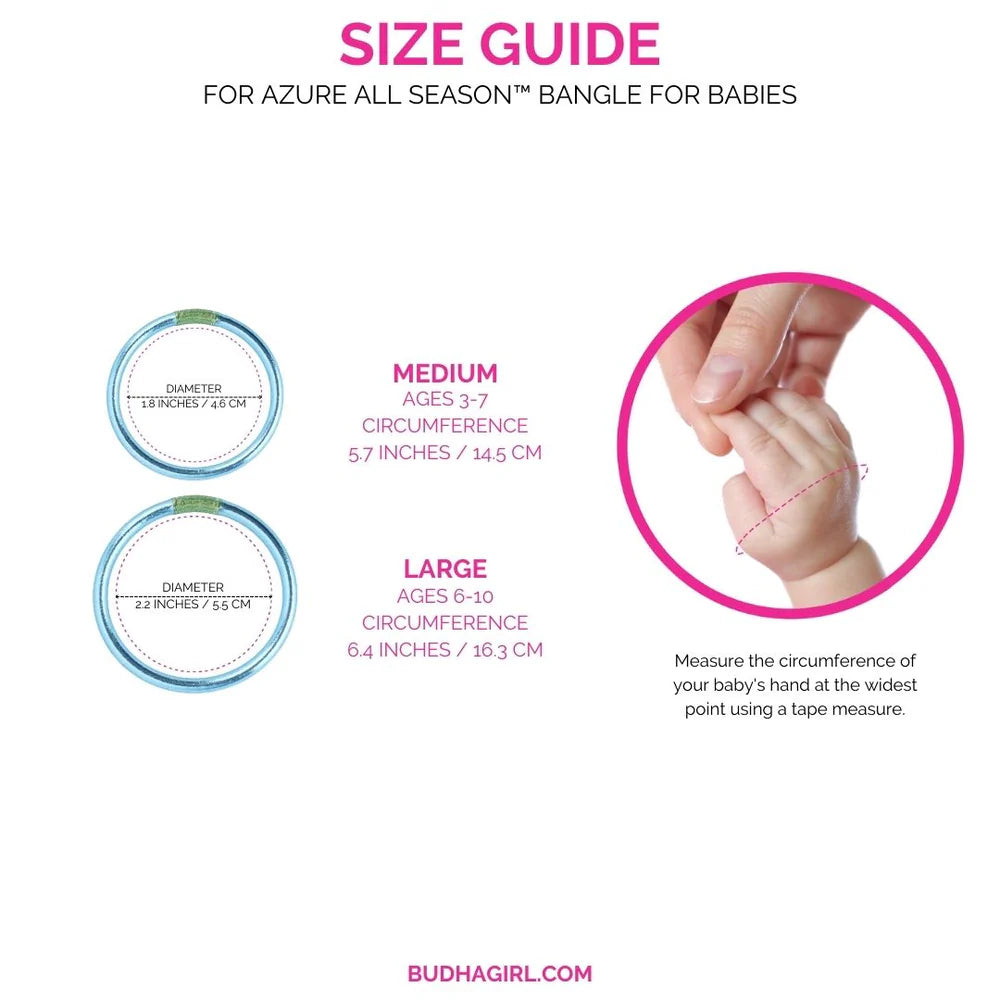 BuDhaGirl | All Weather Kids Bangle | Azure