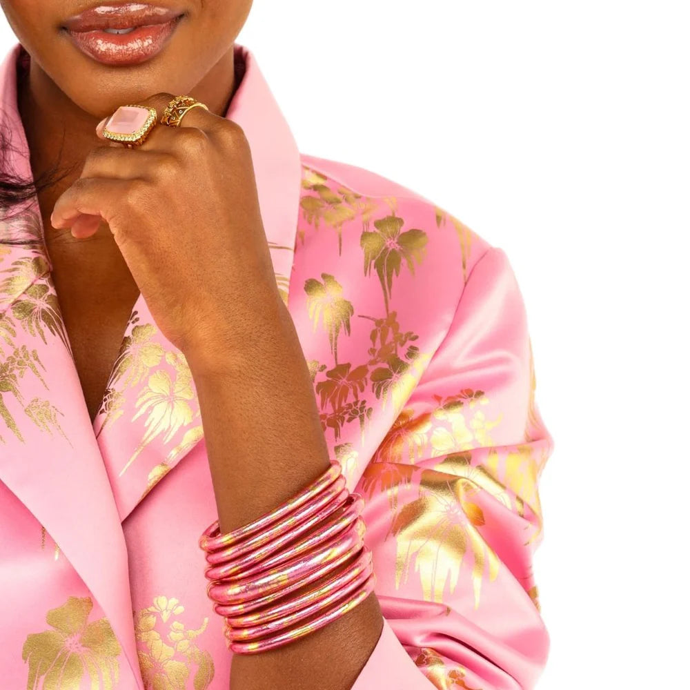 BuDhaGirl | Koi Tzubbie All Weather Bangle | Rose (Pink/Gold)