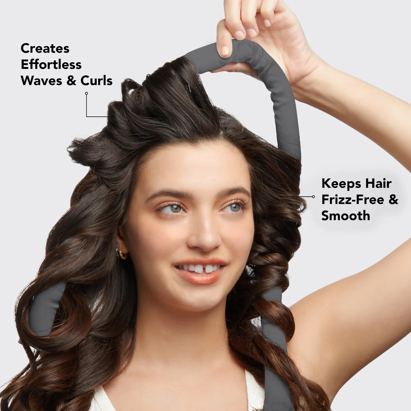 Kitsch | Charcoal Satin Heatless Curling Set