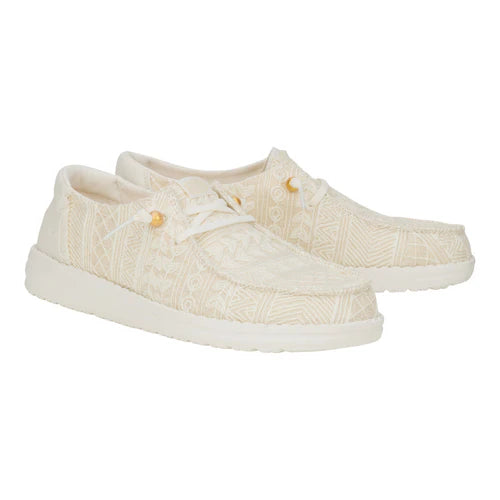 Hey Dudes Wendy Crochet Lace | White/Gold