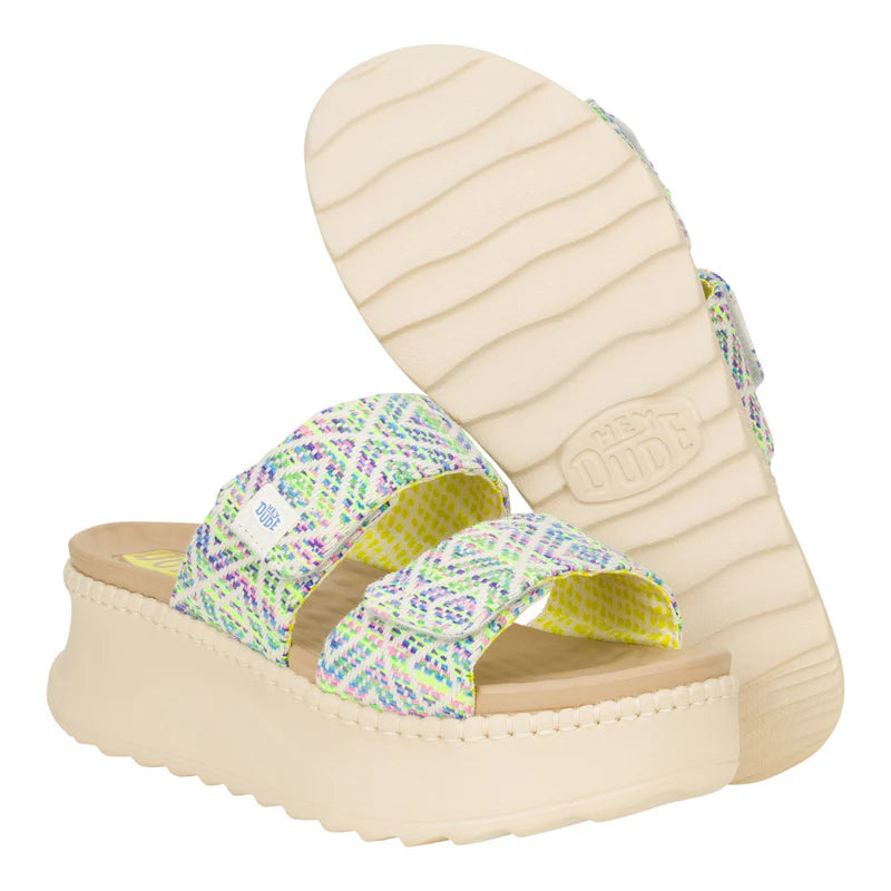 Hey Dudes Delray Slide Surf Baja | Blue/Multi