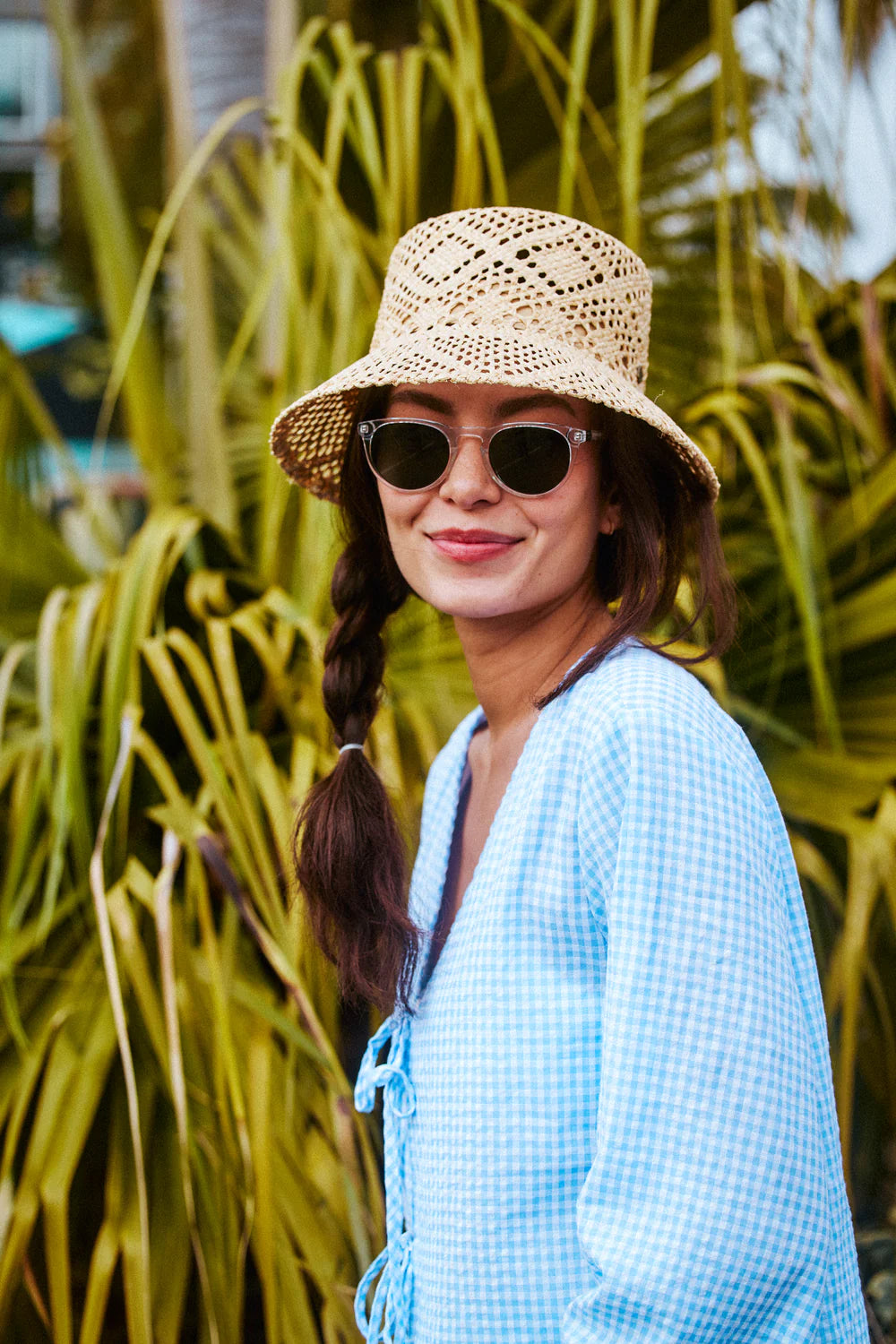 Hemlock Hats Sofia Straw Bucket Hat | Natural