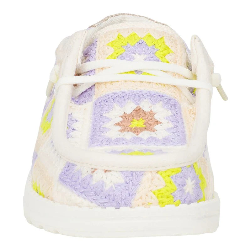 Hey Dudes Wendy Cottage Crochet | Egret/Lavender/Multi