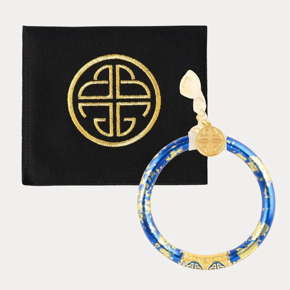 BuDhaGirl | Koi Tzubbie All Weather Bangle | Saffir (Blue/Gold)