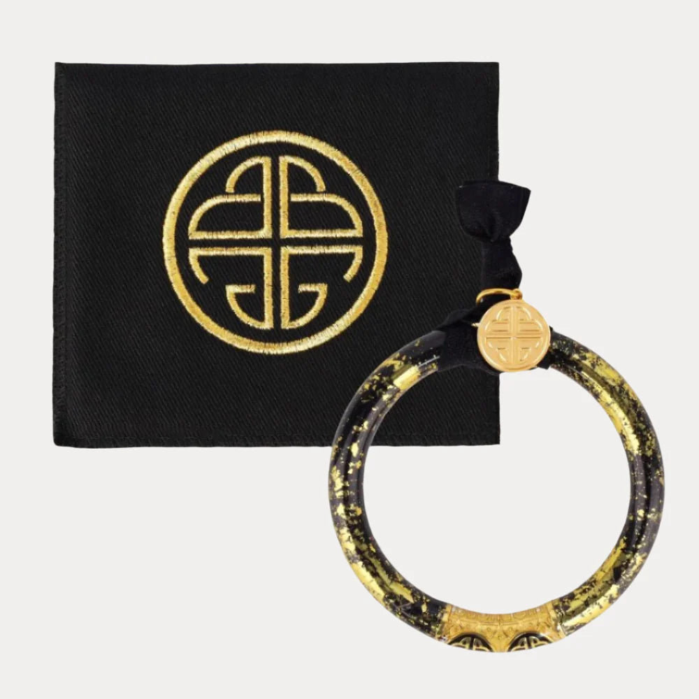BuDhaGirl | Koi Tzubbie All Weather Bangle | Noir (Black/Gold)