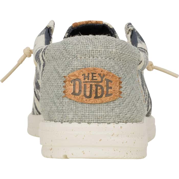 Hey Dudes Wally Palm Jute | Egret/Cloud Blue