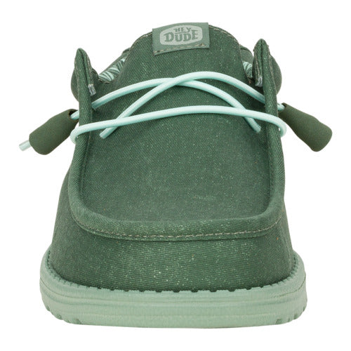 Hey Dudes Wally Stretch Canvas | Duck Green/Iceberg Green