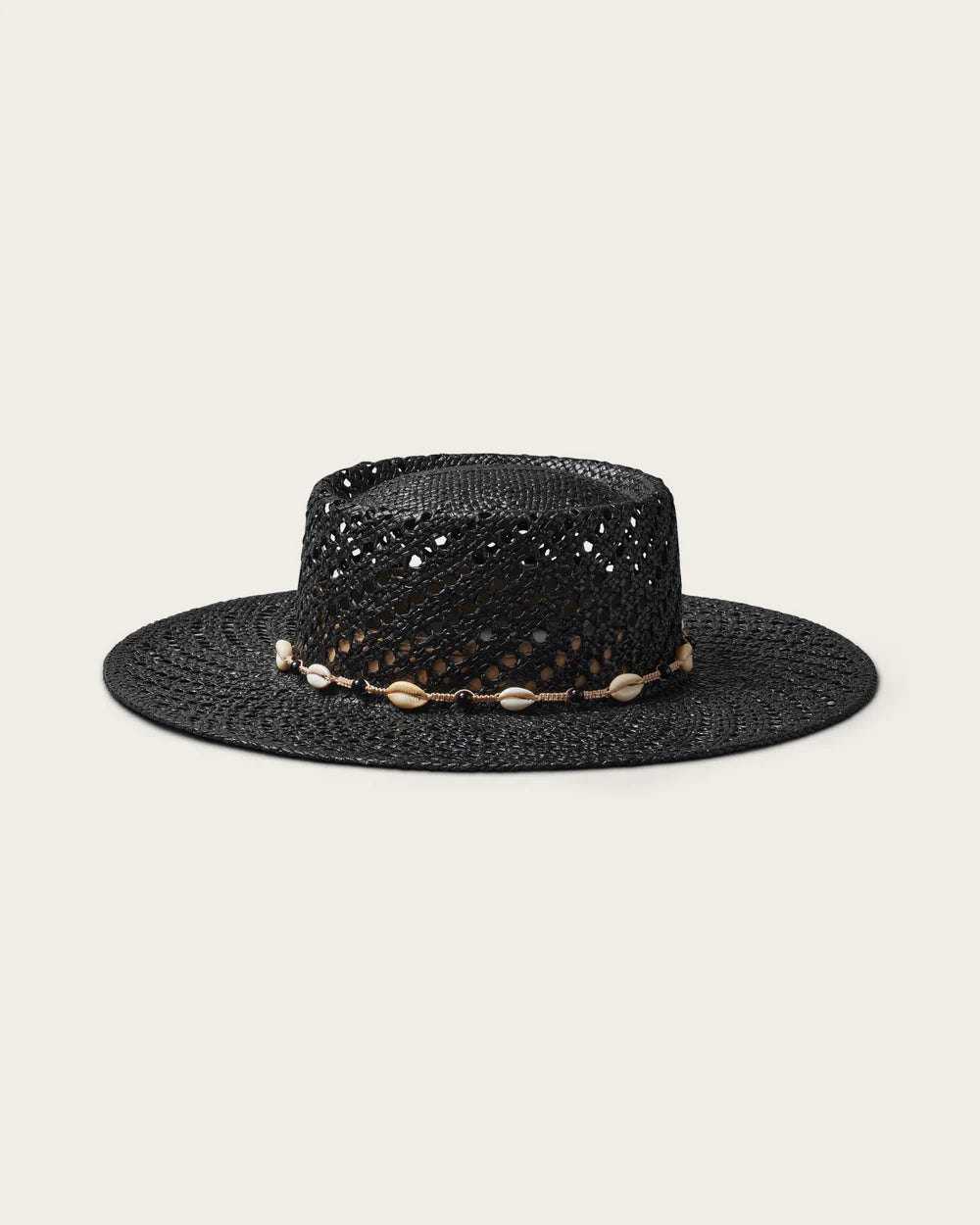Hemlock Hats Waverly Boater Straw Hat | Onyx