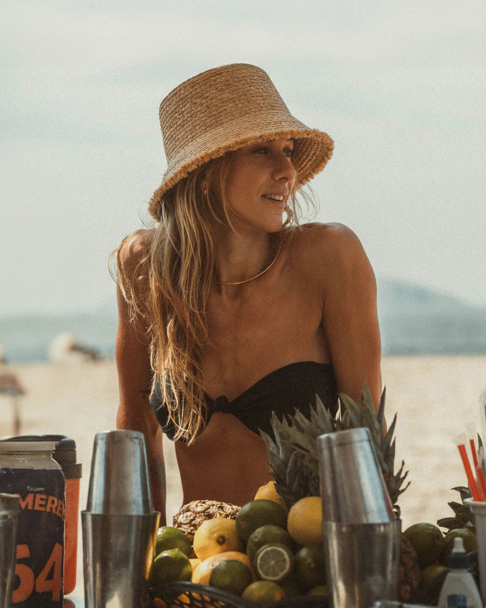 Hemlock Hats Lenny Straw Bucket Hat