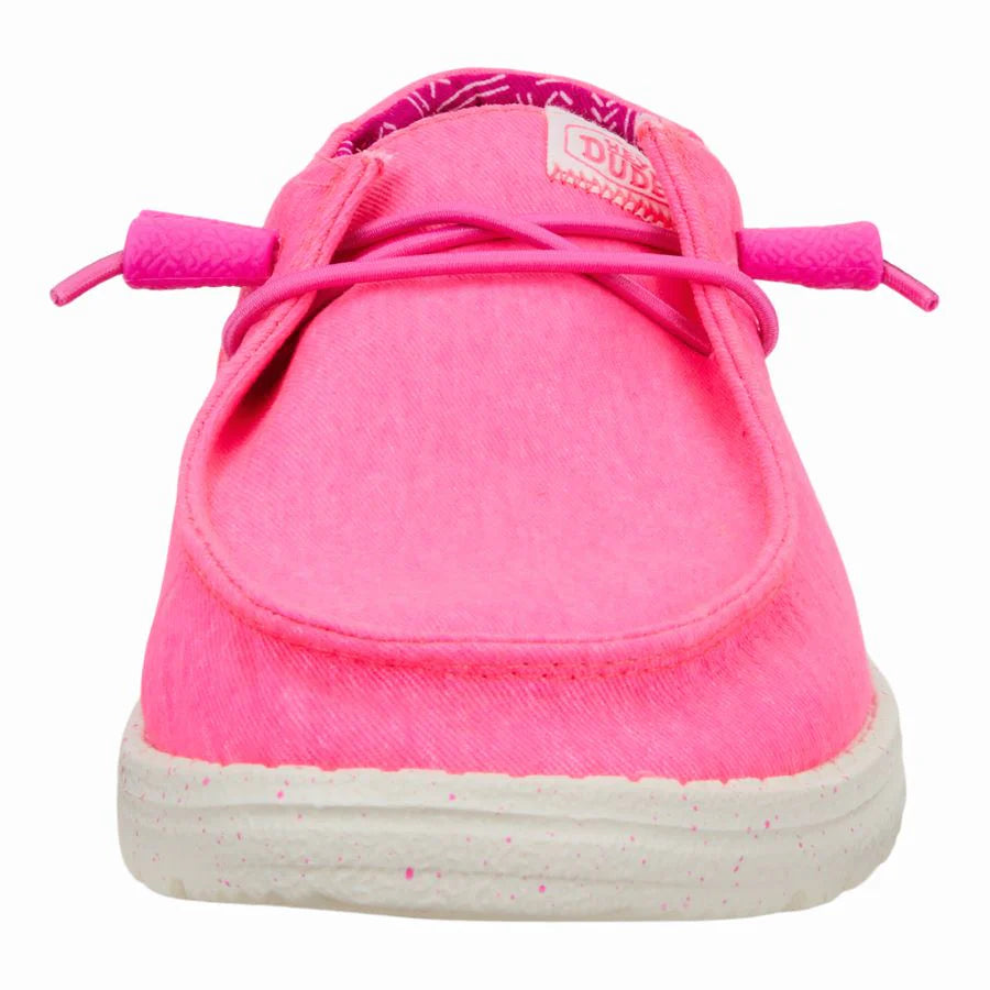 Hey Dudes Wendy Stretch Canvas | Neon Pink