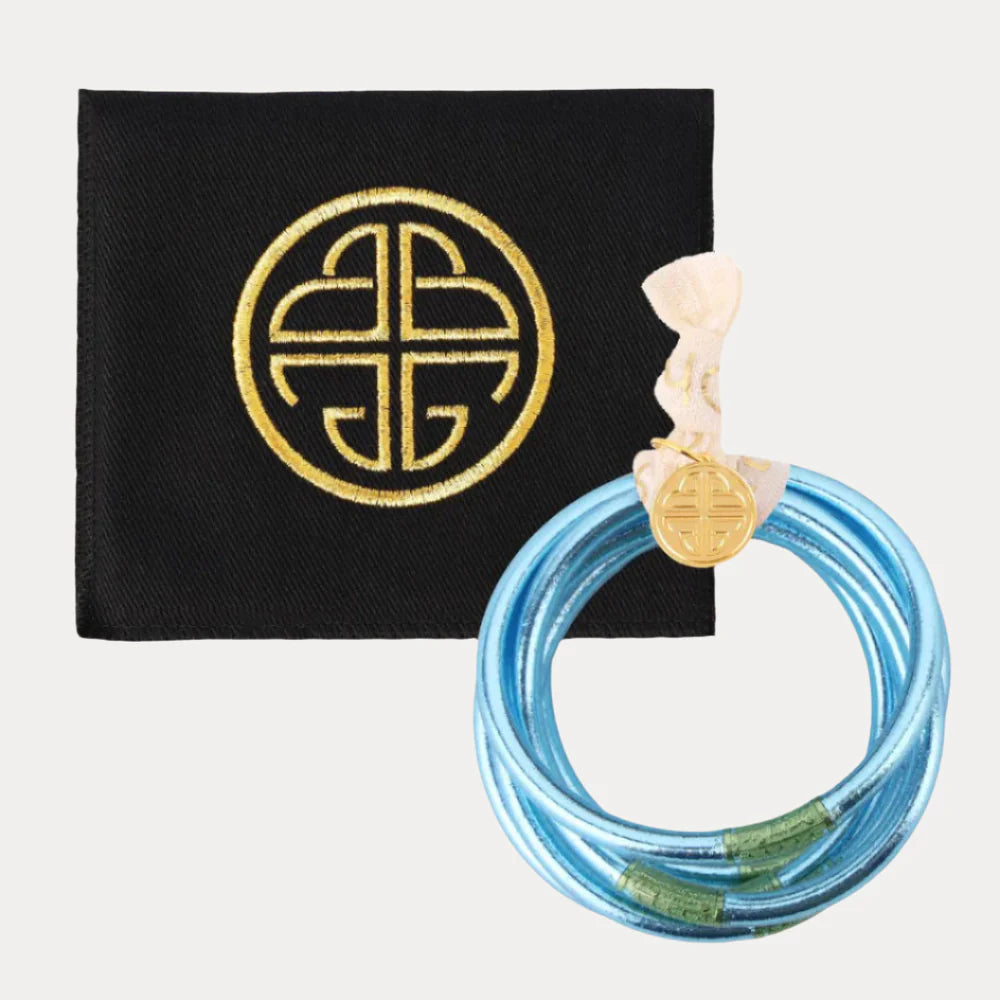 BuDhaGirl | Set of 6 All Weather Bangles | Azure