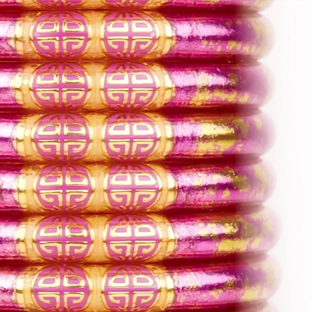 BuDhaGirl | Set of 4 Koi All Weather Bangles | Rose (Pink/Gold)