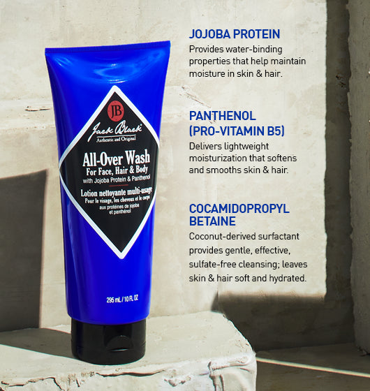Jack Black | All-Over Wash for Face, Hair & Body | All Sizes