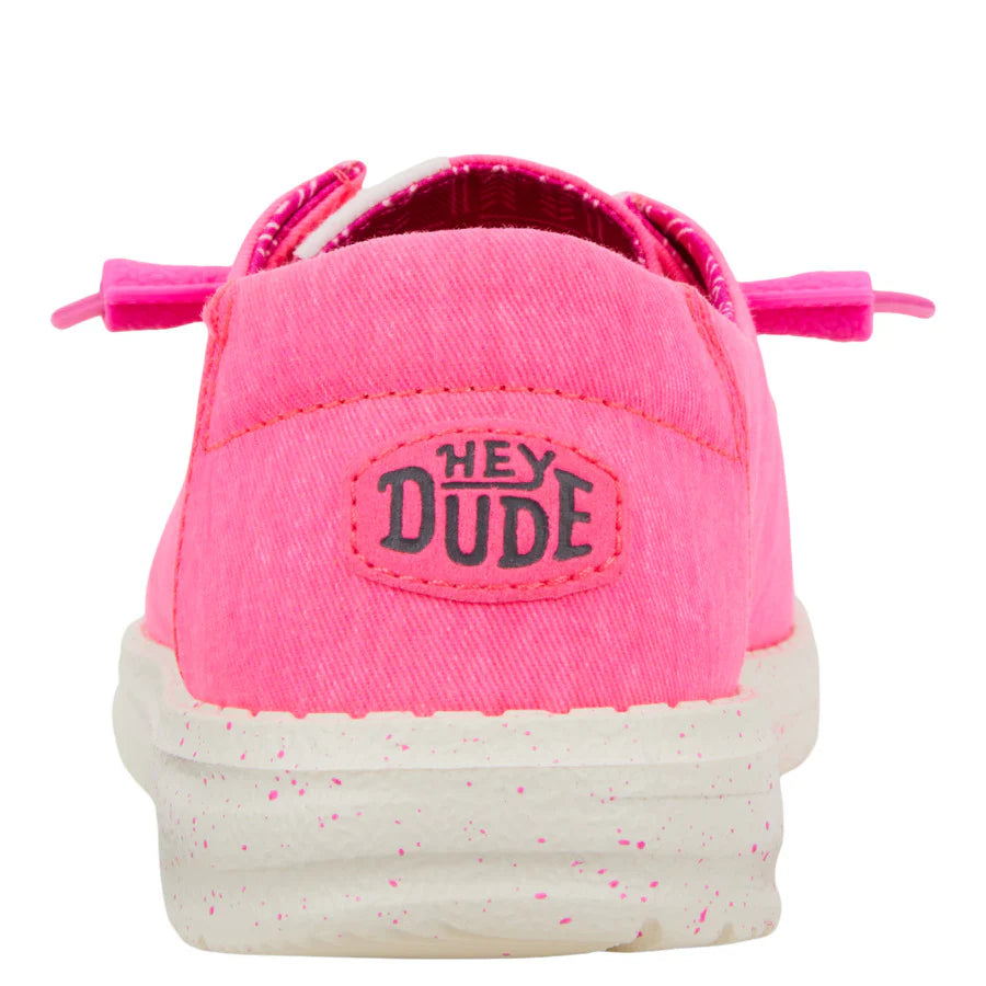 Hey Dudes Wendy Stretch Canvas | Neon Pink