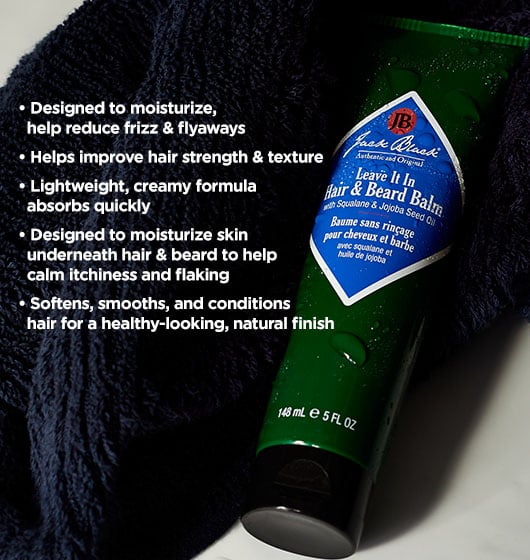 Jack Black | Leave It In Hair & Beard Balm | 5oz Tube