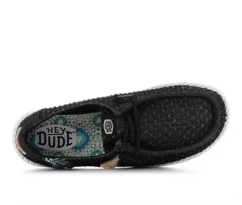Hey Dudes Wendy Perf Canvas | Black