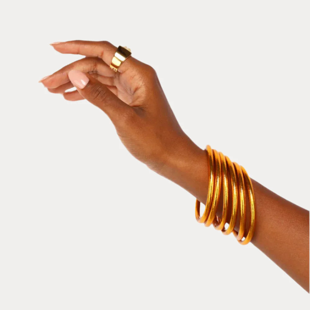 BuDhaGirl | Set of 6 All Weather Bangles | Spark
