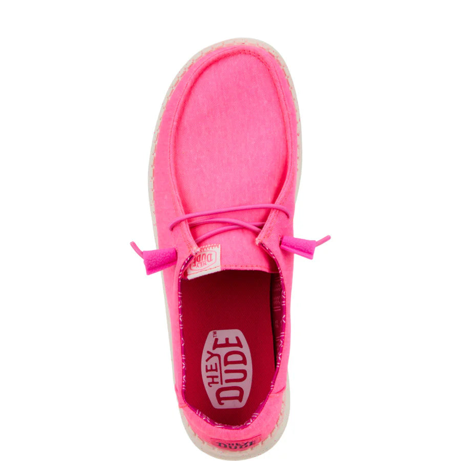 Hey Dudes Wendy Stretch Canvas | Neon Pink