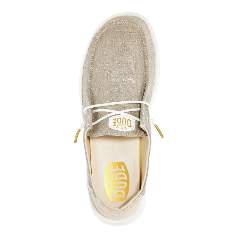 Hey Dudes Wendy Metallic Sparkle | Gold
