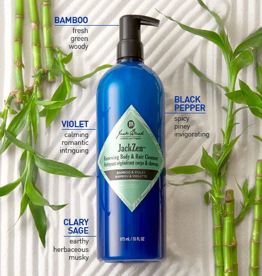 Jack Black | JackZen™ Renewing Body & Hair Cleanser | All Sizes