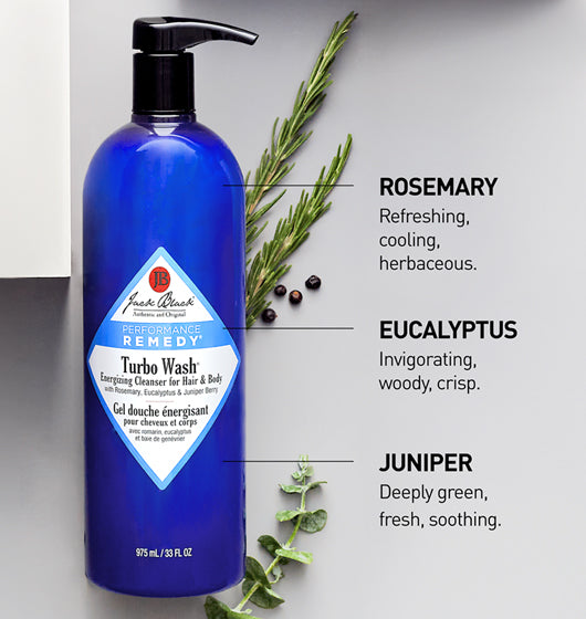 Jack Black | Turbo Wash® Energizing Cleanser for Hair & Body | All Sizes