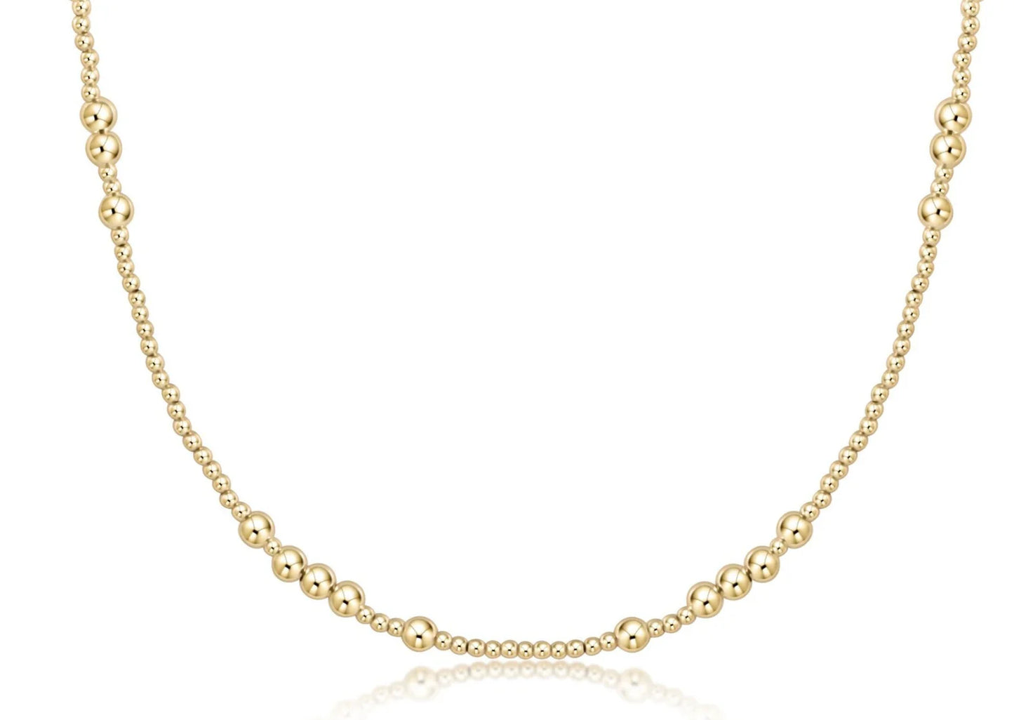 enewton | 15" choker hope unwritten | 4mm gold