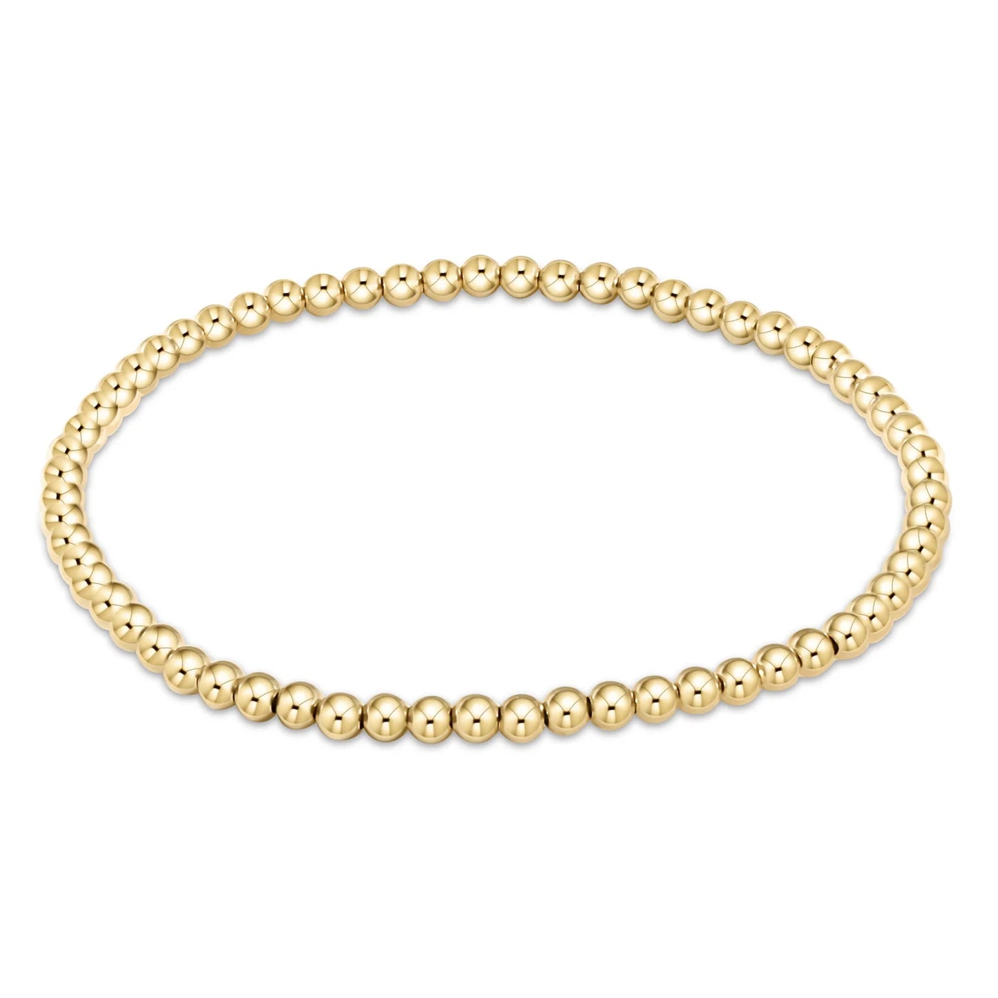 enewton | classic gold 3mm bead bracelet | all sizes