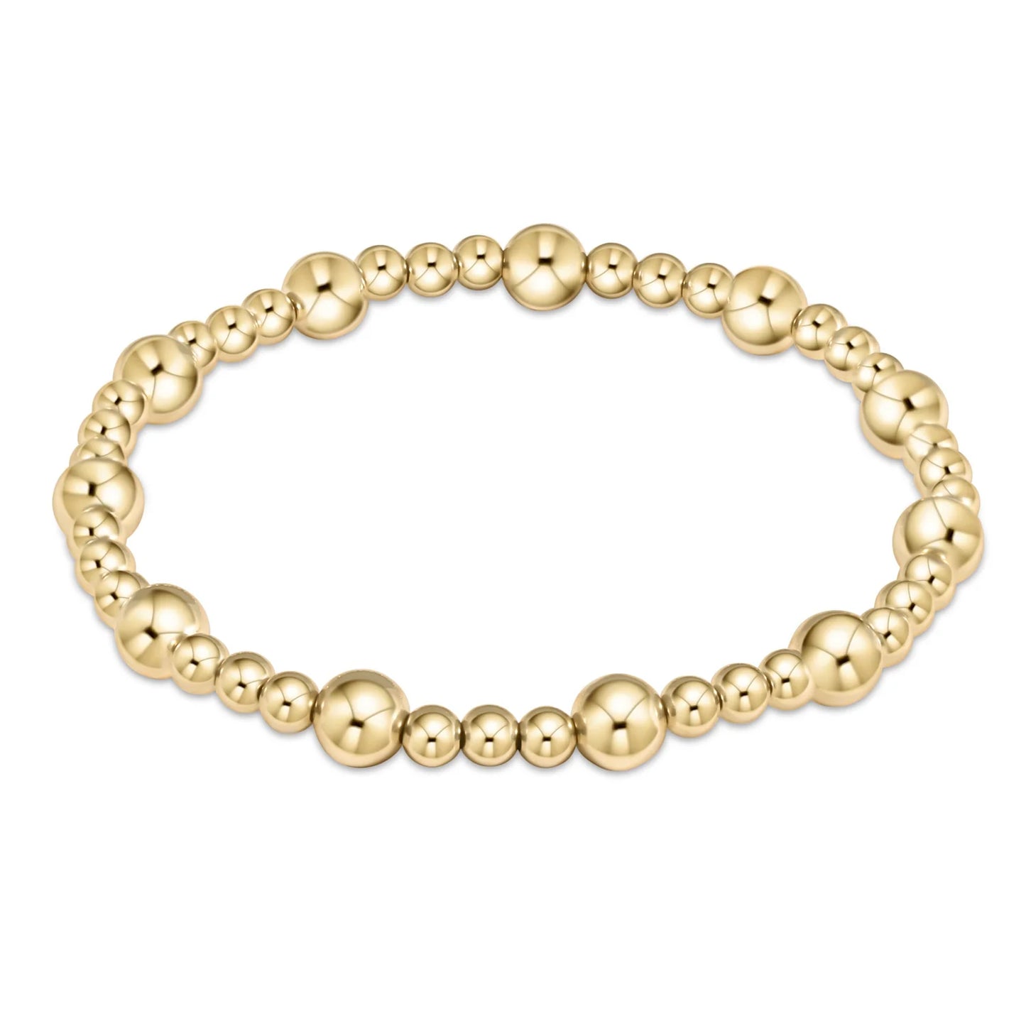 enewton | classic sincerity pattern 6mm bead bracelet | gold