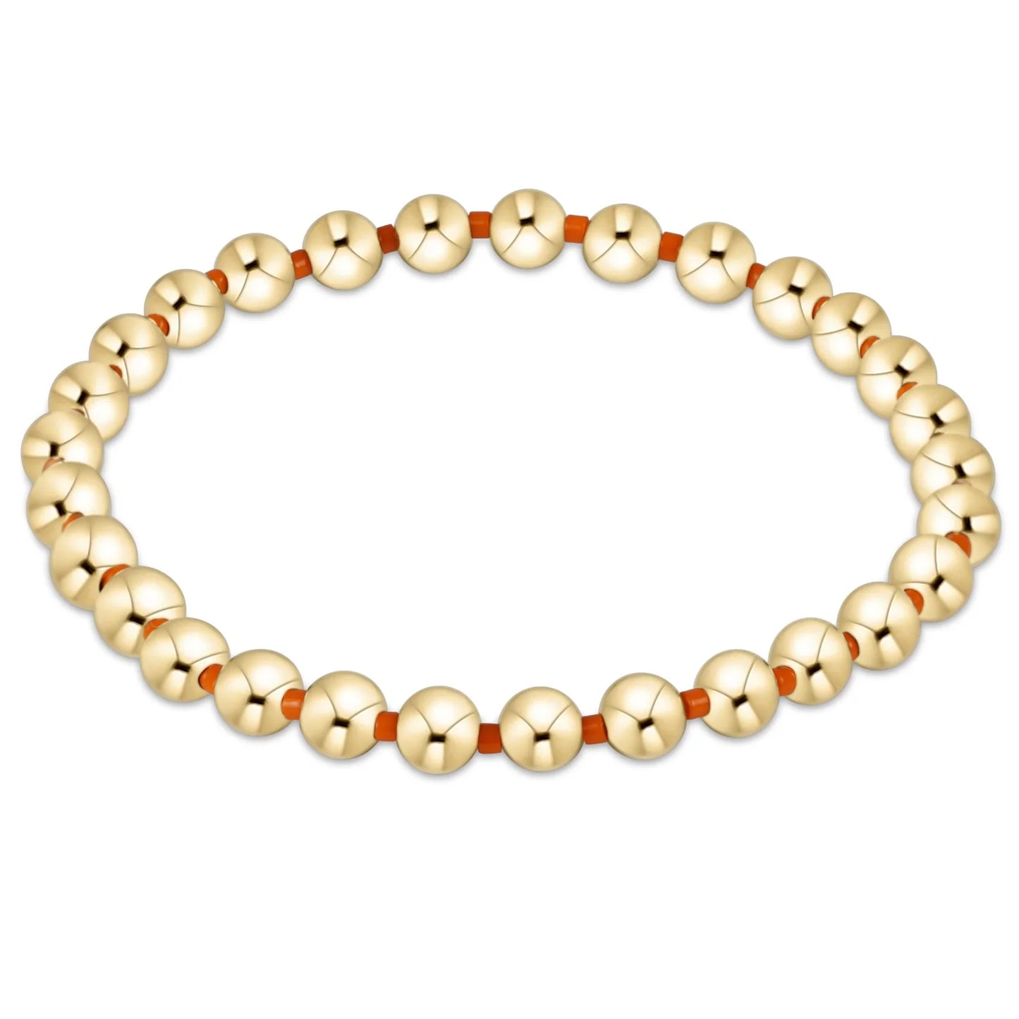 enewton | gameday hope grateful 5mm bead bracelet | bright orange