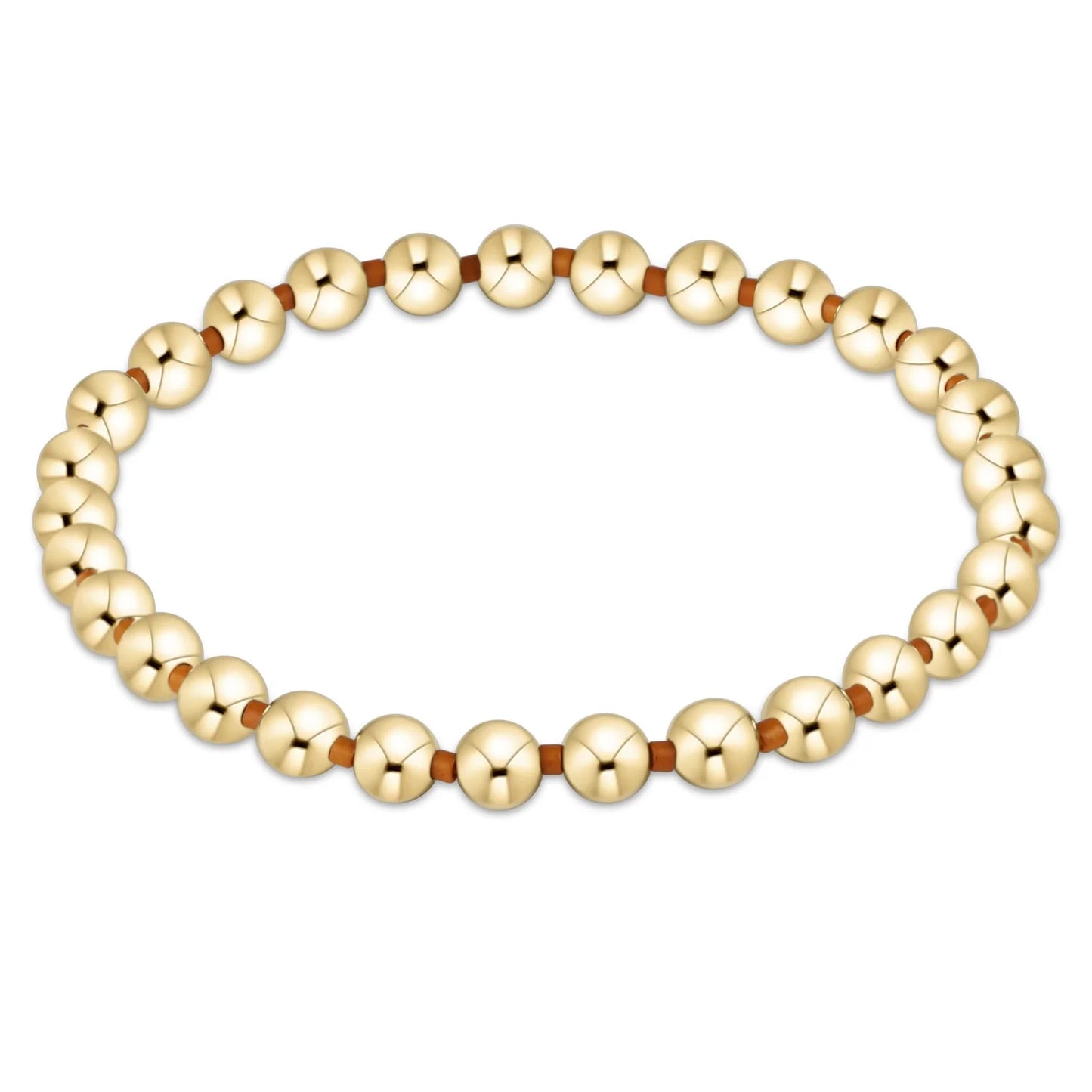 enewton | gameday hope grateful 5mm bead bracelet | burnt orange