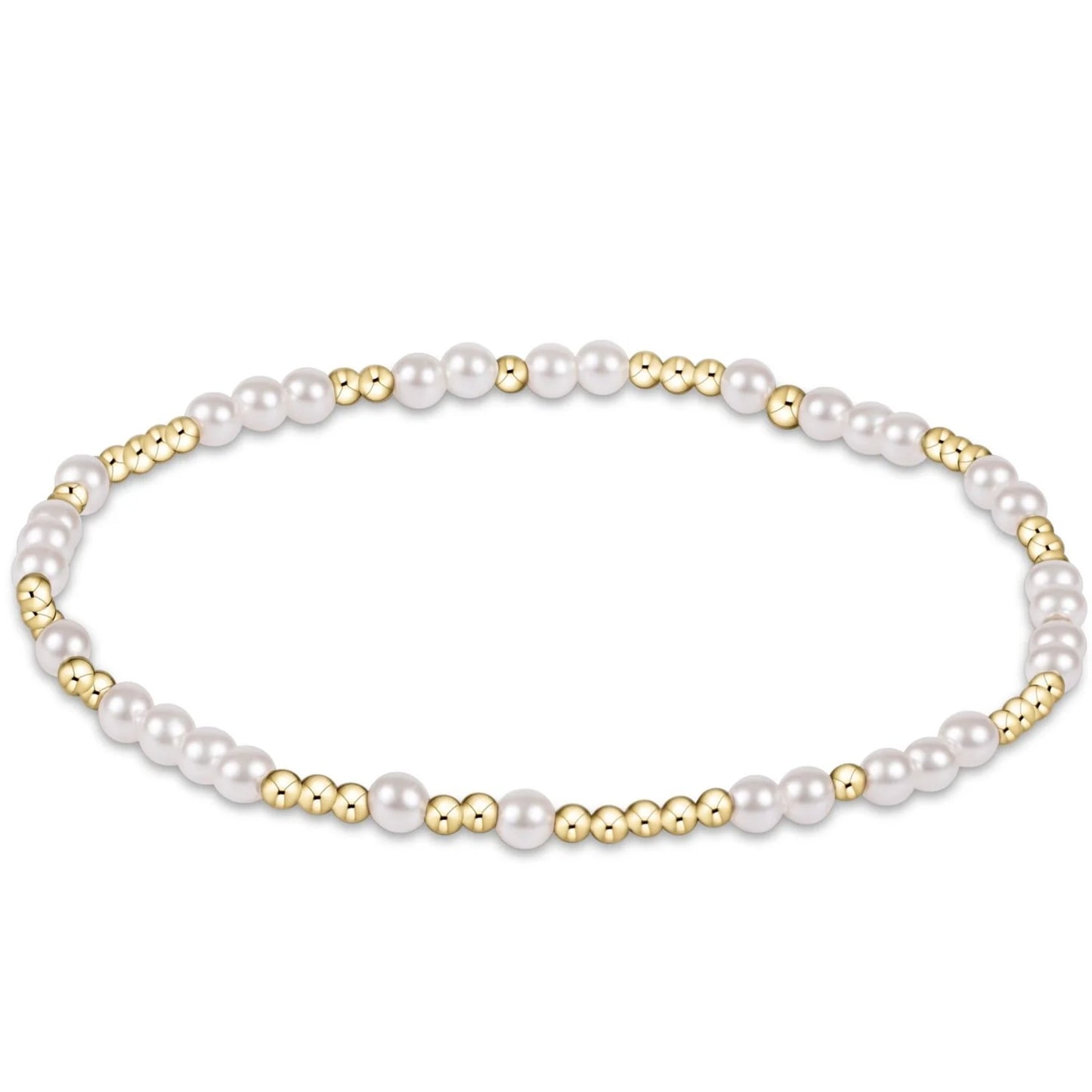 enewton | hope unwritten 3mm bead bracelet | pearl