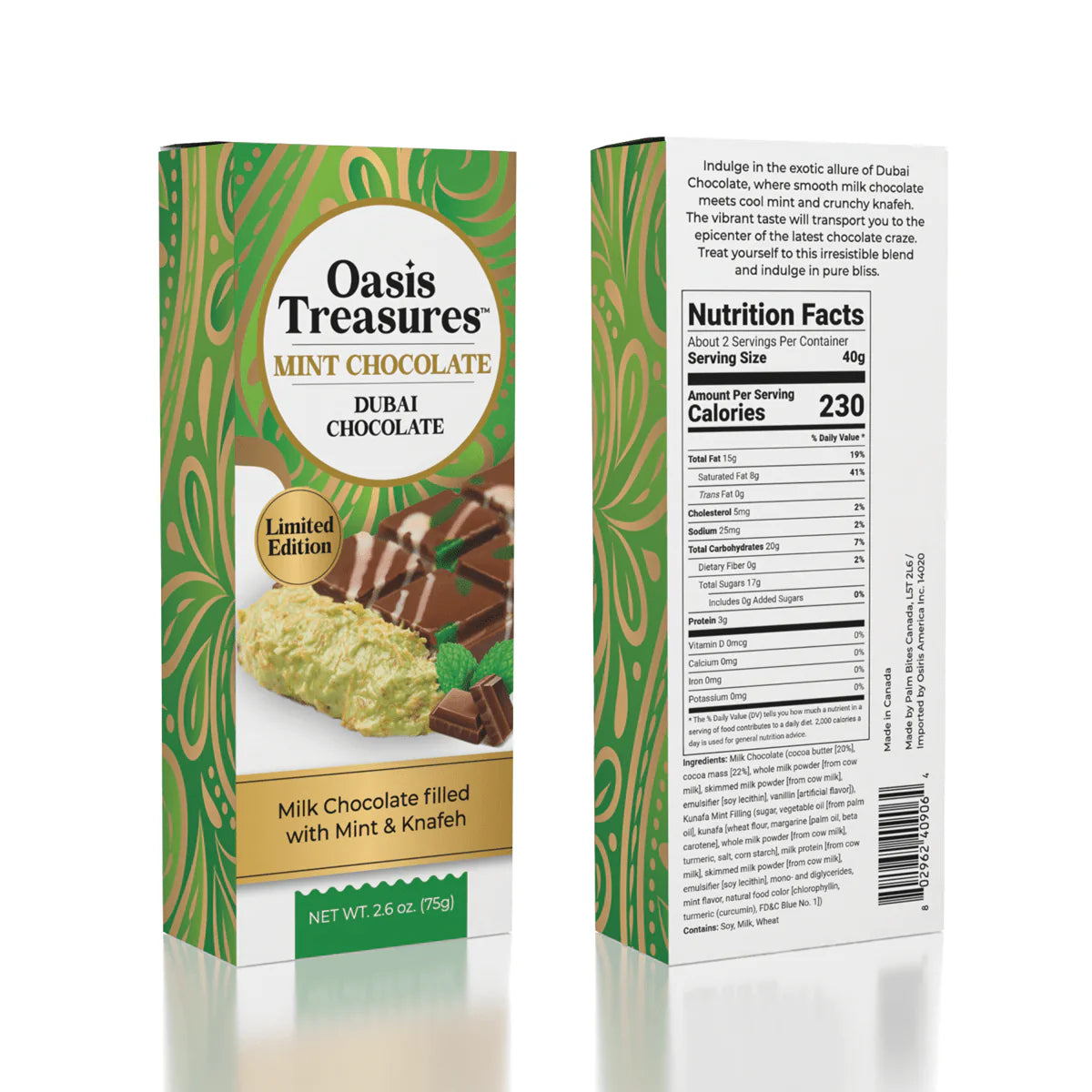 Dubai Chocolate Bars - Multiple Flavors