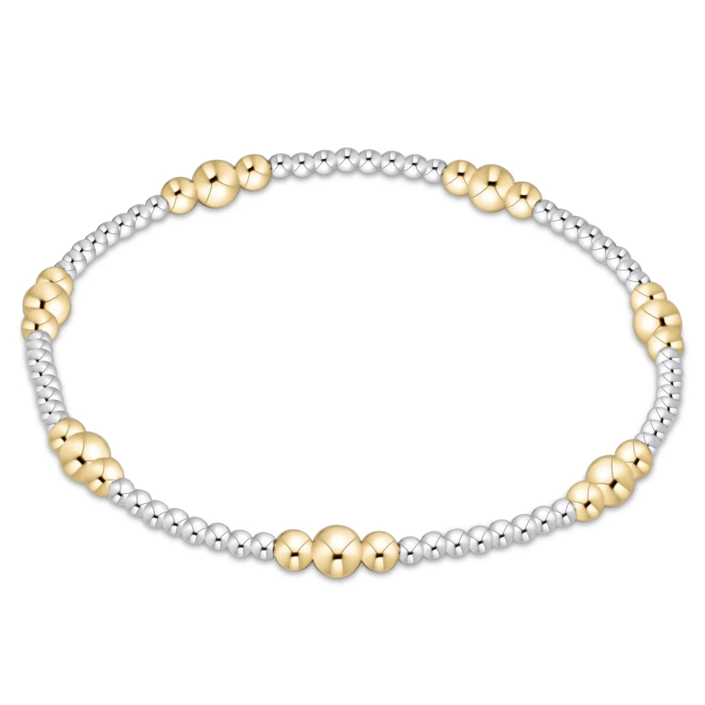 enewton | purpose gold 4mm bead bracelet | mixed metal