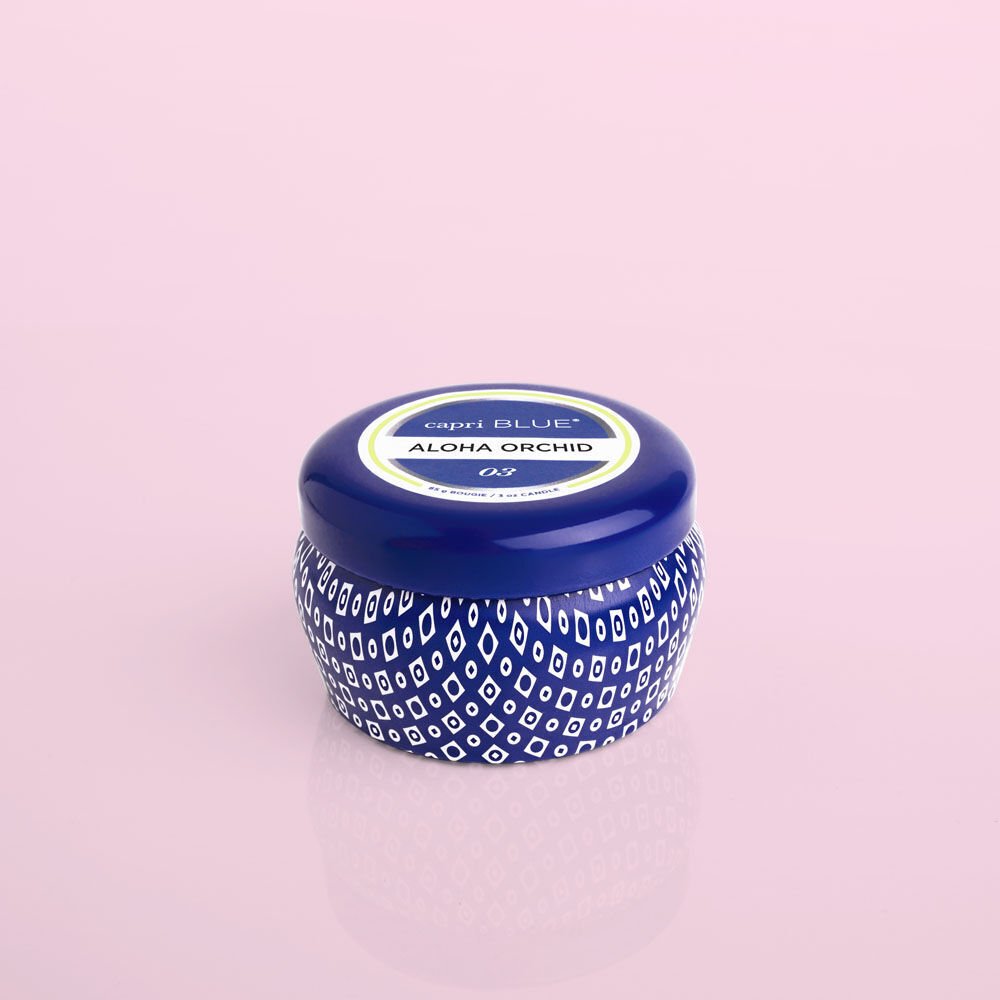 Capri Blue Aloha Orchid Blue Mini Tin, 3 oz