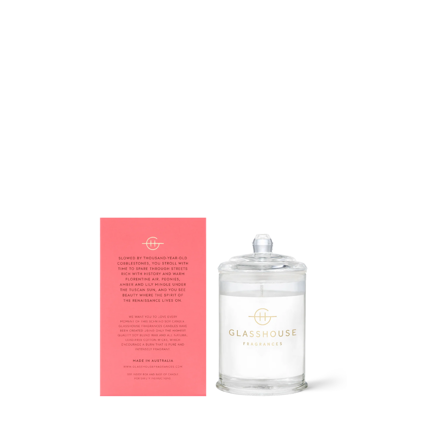 Glasshouse Fragrances Forever Florence Candle