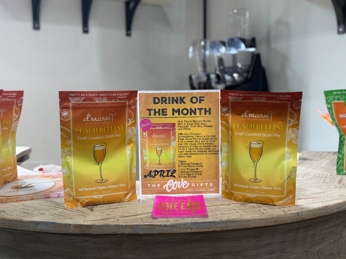 Sip into Spring with Our April Drink of the Month: Peach Bellini 🌸🍑